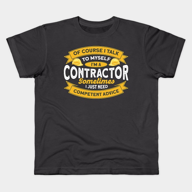 Business Job Contractor gift Kids T-Shirt by Toeffishirts